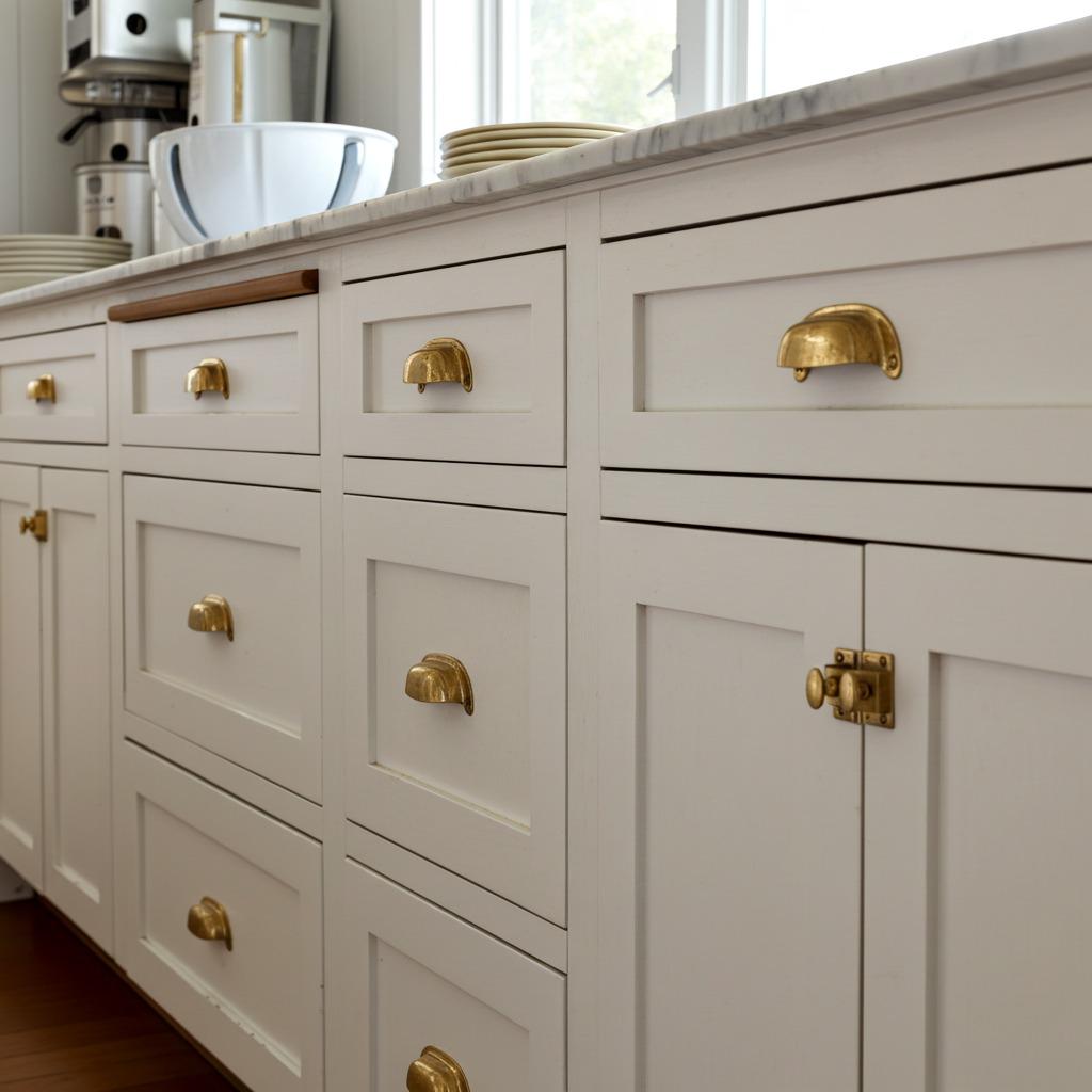 Brass Half Moon Cabinet Handles – Solid Unlacquered Pulls