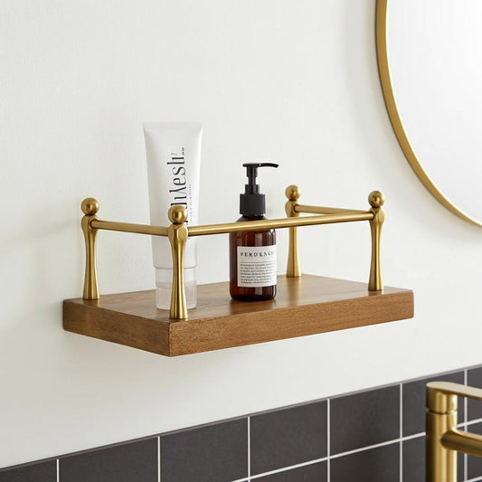 Brass Gallery Rail Kit – Unlacquered Shelf Guard Hardware