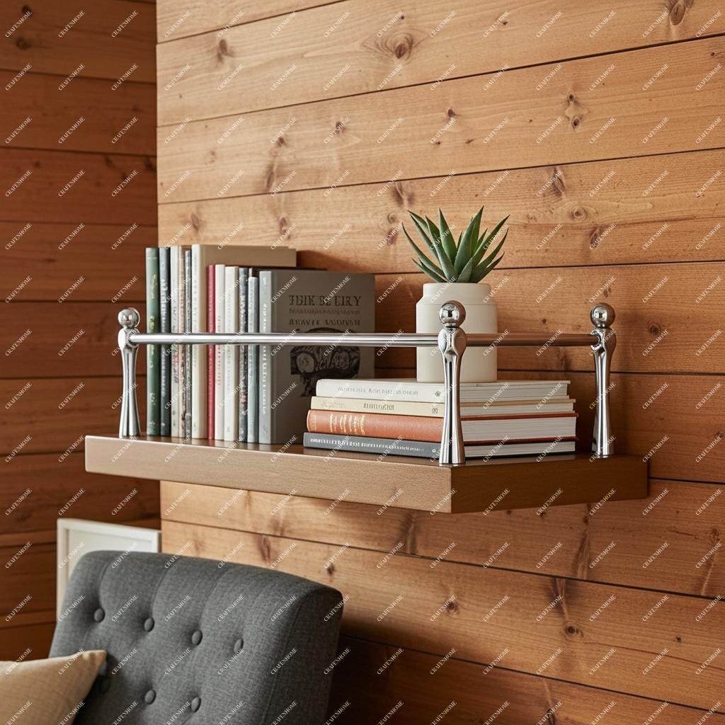 Shelf Gallery Rail – Chrome Rail for Open Shelving and Cabinets